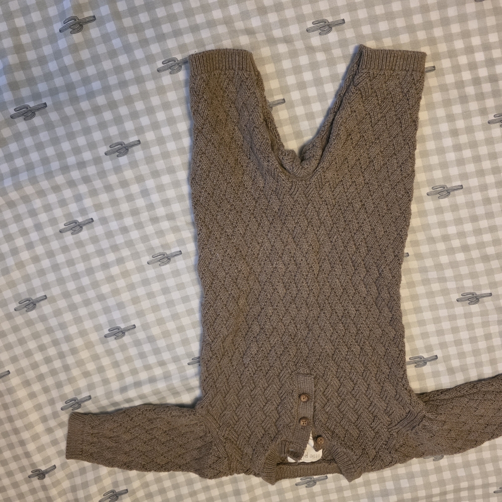 Cozy Cable Knit Brown Sweater